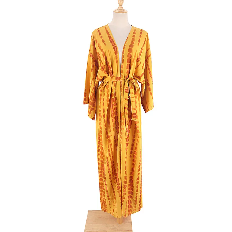 14 Colors Kimonos Bikini Cover Ups Beachwear Beach Robe Femme Long Dress Sarong Women Loose Cardigan Swimsuit Covers
