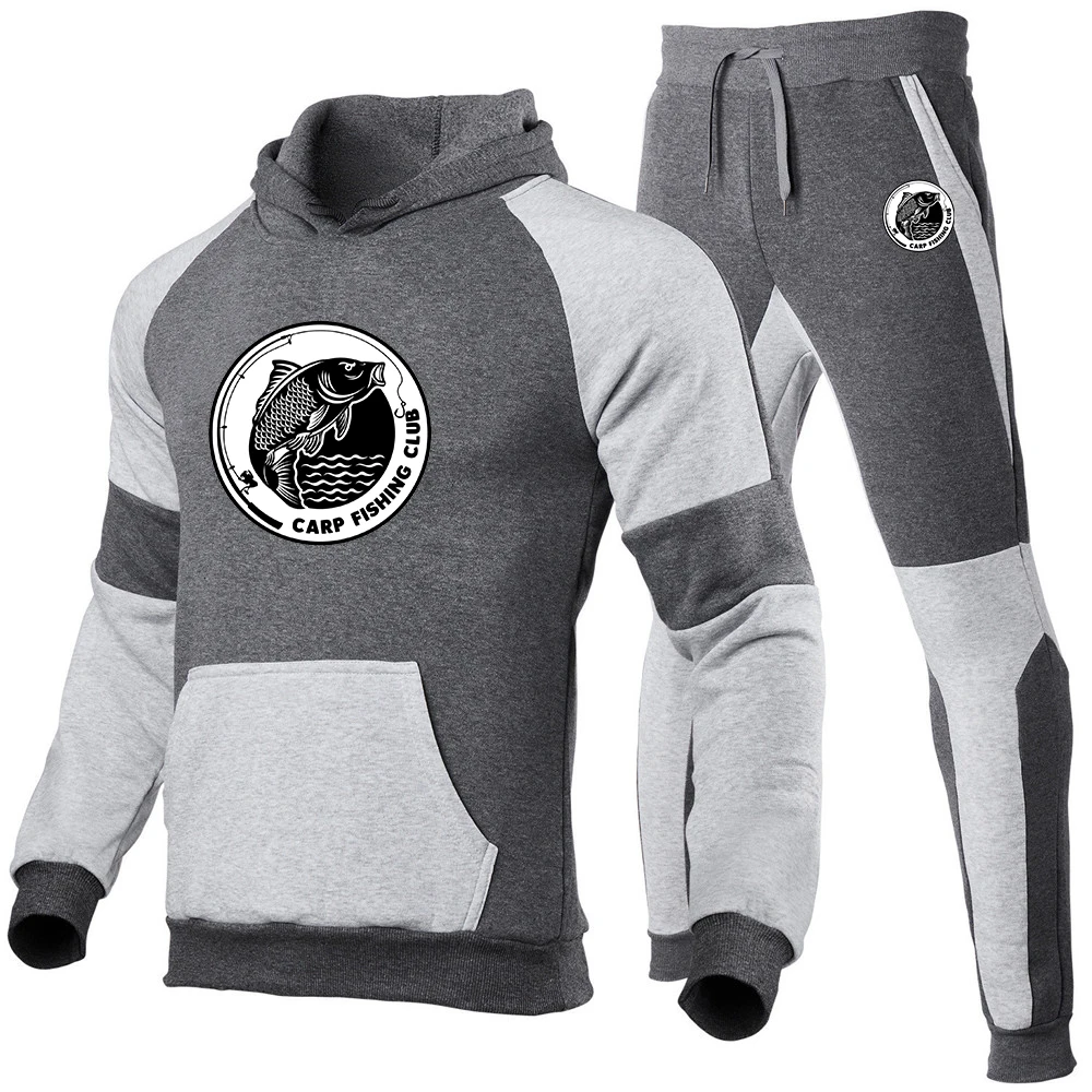 Men's Zipper Hoodies Tracksuit Spring Autumn Comfortable Sweatpant