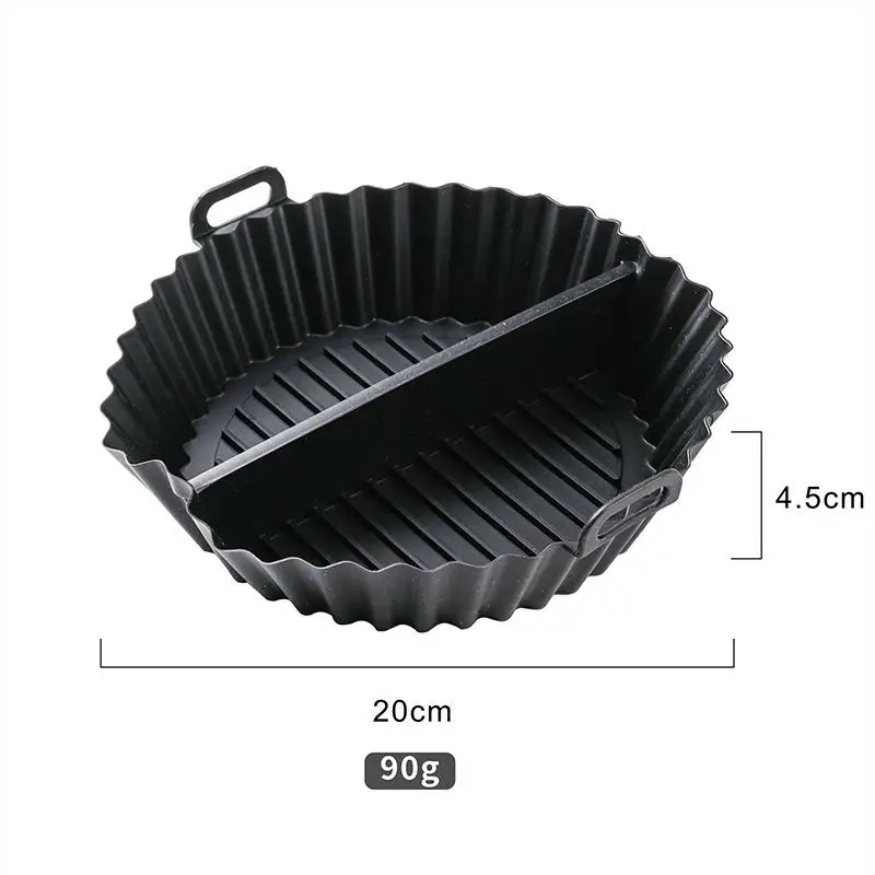 Багатофункціональний силіконовий лоток для аерофритюрниці Високотемпературний посуд для випічки Делікатеси для випічки Двокомпонентна перегородка