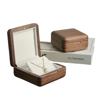 *Solid wood jewelry storage box, jewelry small box, portable and exquisite 1