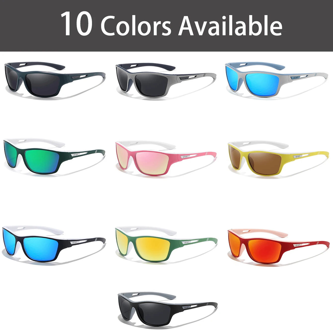 Fashion Unisex Polarizing Cycling Sports Sunglasses UV400 Anti-glare