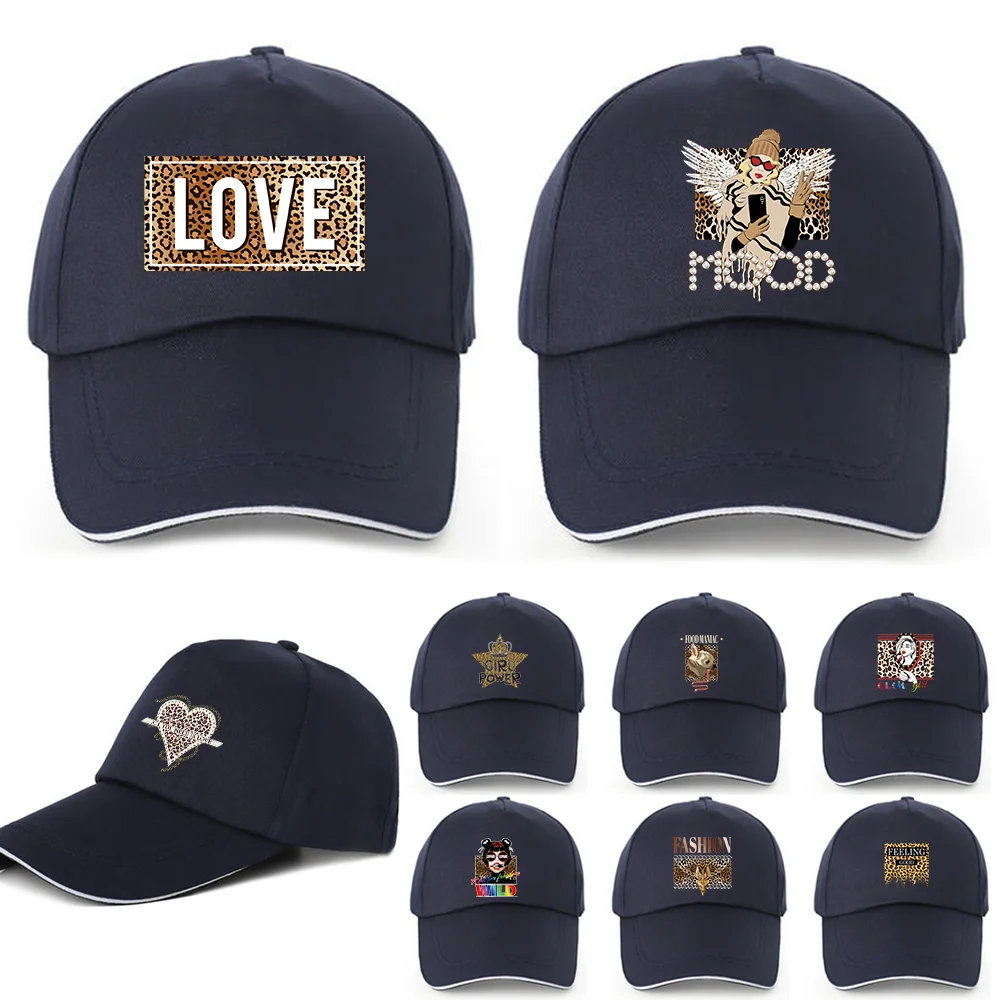 new outdoor sport baseball cap spring and summer fashion letters embroidered adjustable men women caps fashion hip hop hat Spring Autumn Fashion Outdoor Baseball Caps for Men Women Men's Women's Cap Hip Hop Snapback Hat Wholesale Leopard Print Pattern