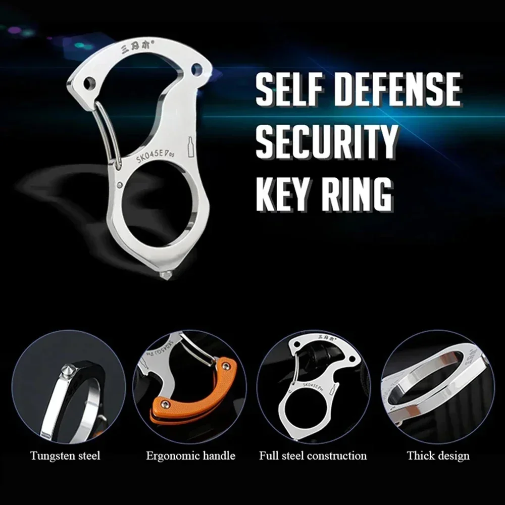

Outdoor Defensive Keychain MultifunctionalTools Key Chain Camping Survival Tool Self-defense Buckle Car Window Breaker Tools