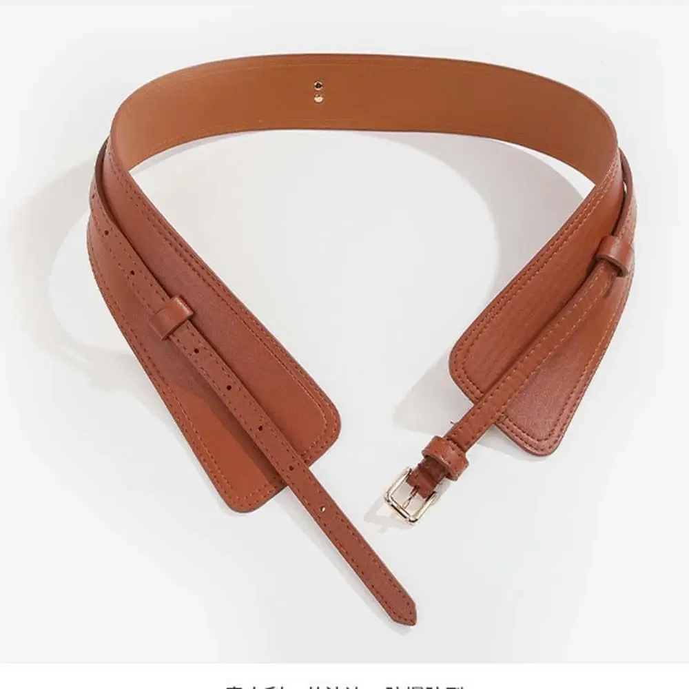 Pu Leder Abnehmen Körper Bund Korsett Breite Gürtel Für Frauen Elastische Taille Gürtel Strap Gürtel Bownot Kleid Mantel Zubehör – Detail 5
