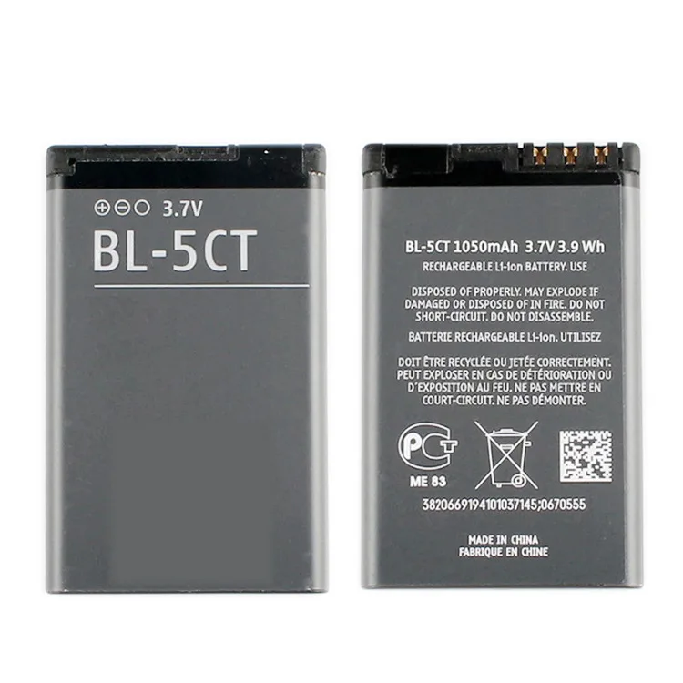 Batteria del telefono ricaricabile calda 3.7V 1050mAh BL-5CT BL 5CT BL5CT batterie per Nokia 3720 5220 5220XM 6730 6330 6303i C5-02 - Image 2