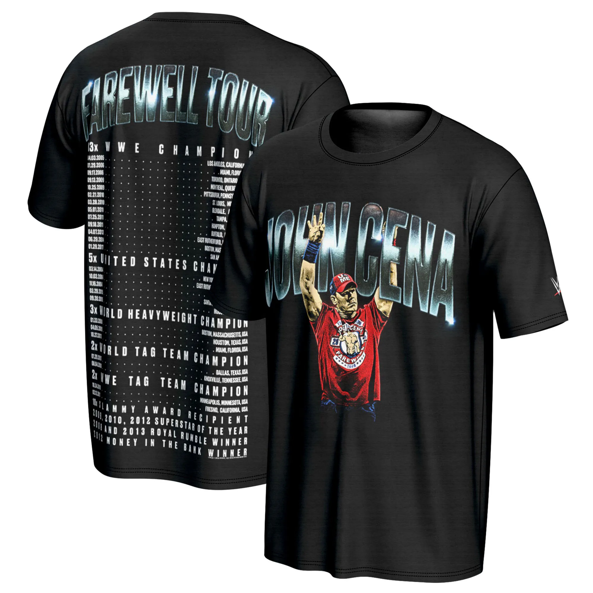Summer Short Sleeve Men's T-Shirt Men Blue John Cena Farewell Tour 2025 Los Angeles T-Shirt 2025 New Children's Clothing Tops 4