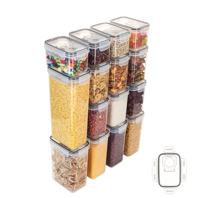 Manunclaims 1 PCS Airtight Food Storage Container for Kitchen -  Moisture-proof Pantry Organization and Storage Containers - Air Tight  Canisters Set With Silicone Locking Lids for Organizing 