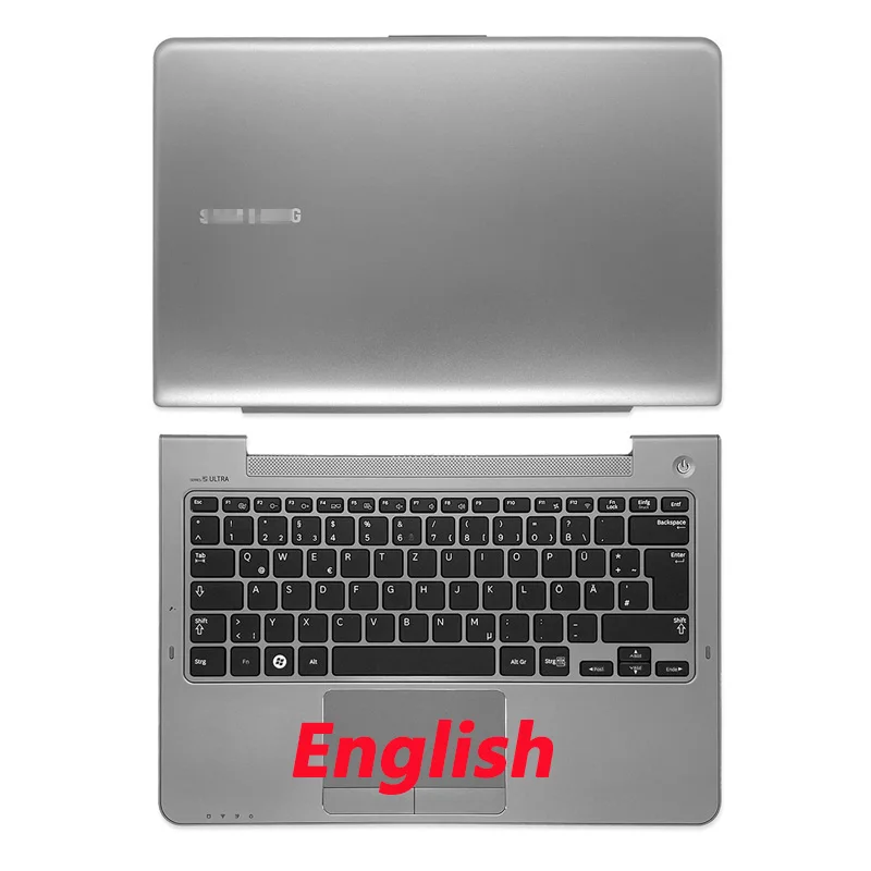 NEW Metal For Samsung NP530U3C NP530U3B NP535U3C NP535U3B LCD Back Cover /Front Bezel/ Hinges/Palmrest/Bottom Case Top Case leather laptop case Laptop Bags & Cases