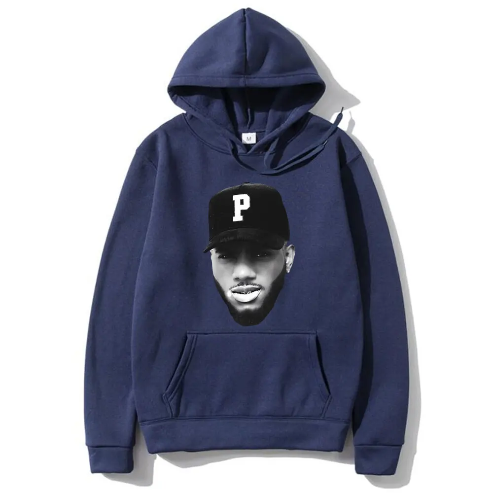 Rapper Bryson Tiller Big Head Graphic Hoodie Men Women Hip Hop Oversized Hooded Sweatshirt Male Fleece Cotton Pullover Hoodies