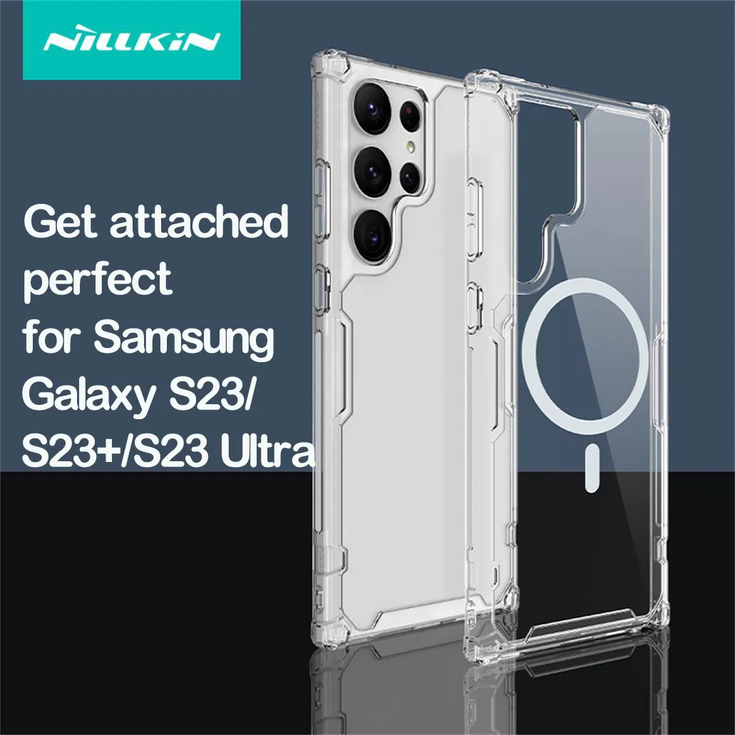 Nillkin Clear MagSafe Magnetic Case for Samsung Galaxy S23 Ultra description image