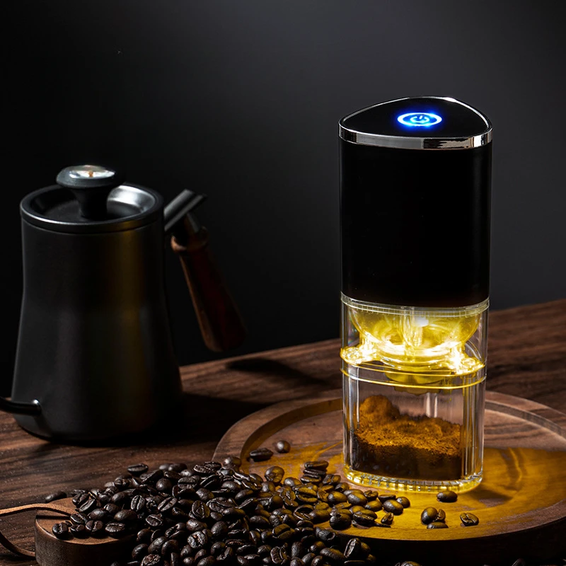 Coffe Machine Electric Convenient Semi-automatic American Handheld Bean Grinder Small Grinder Low Noise Automatic Power-off