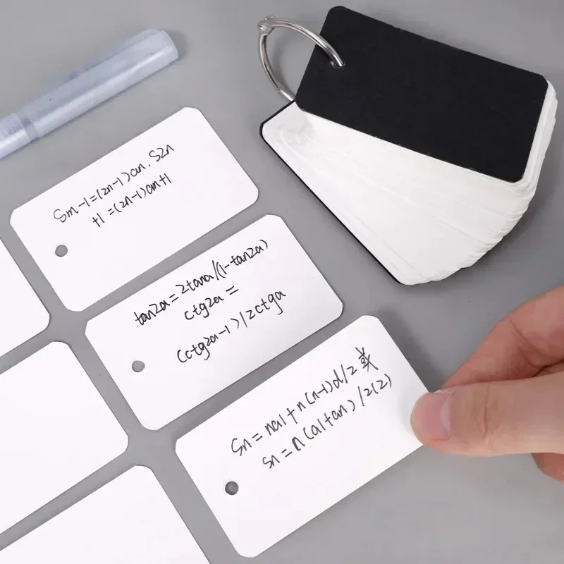 Blank Flash Cards with Ring 4