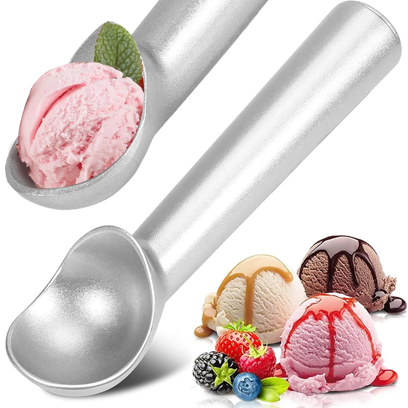 

Stainless Steel Ice Cream Scoops Ice Cream Spoon Digger Fruit Balls Watermelon Cookie Spoons Icecream Scooper Kitchen Gadgets