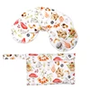 1 Set Bamboo Nursing Pads with Portable Diaper Organiser Nanny Bag Comfortable Leakproof Breast Pads for New Mom 6