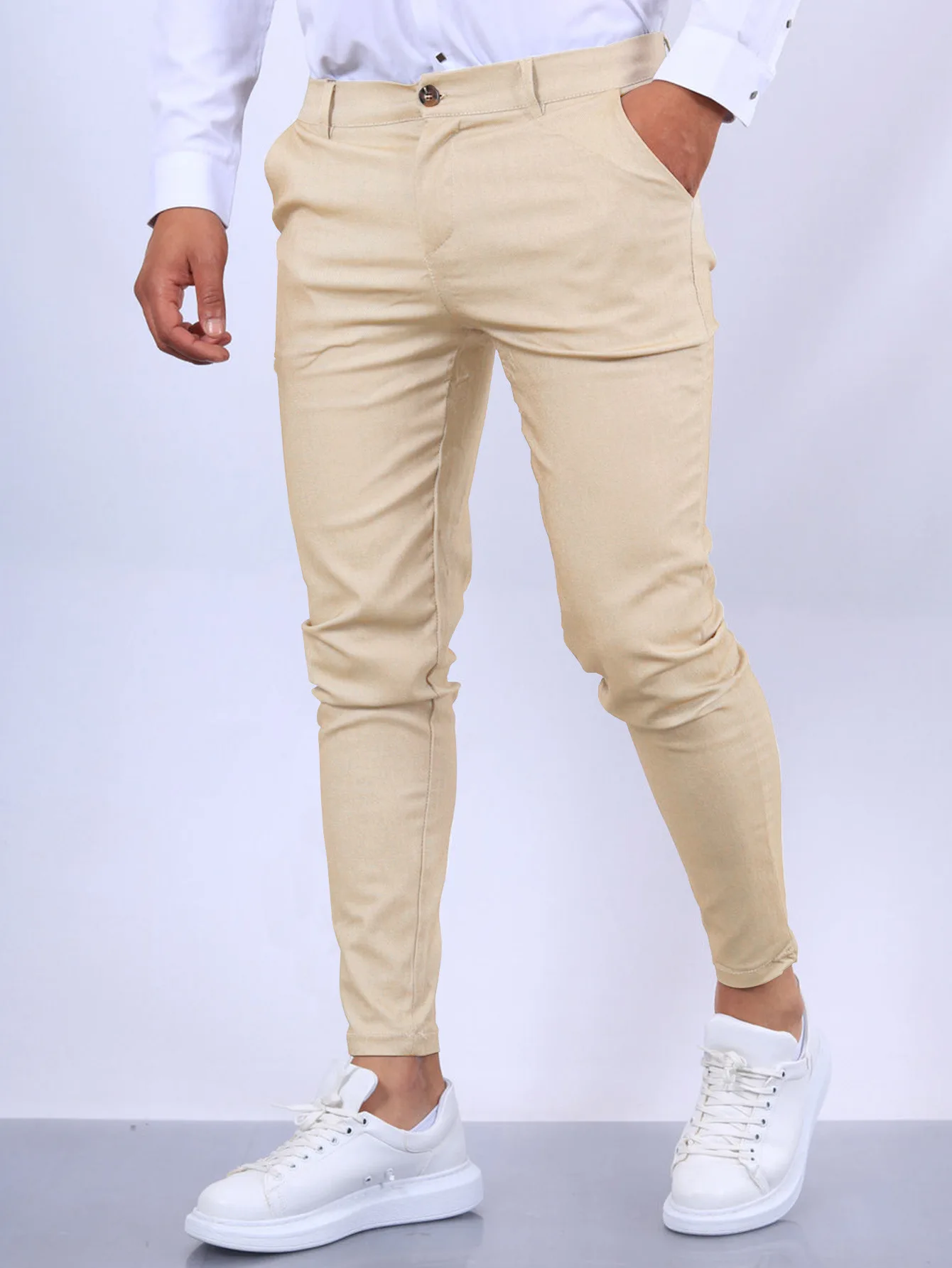 Men's Pants Europe and the United States England Wind Calf Pants Four Seasons Casual Formal Pant fashionable wide leg pants,wide leg pants,fashion pants