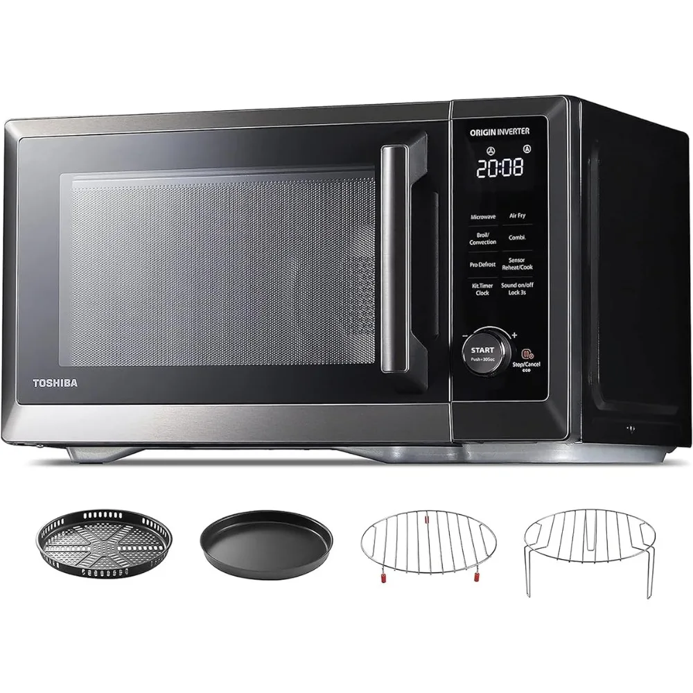 TOSHIBA 7-in-1 Countertop Microwave Oven Air Fryer Combo Master Series Inverter Convection