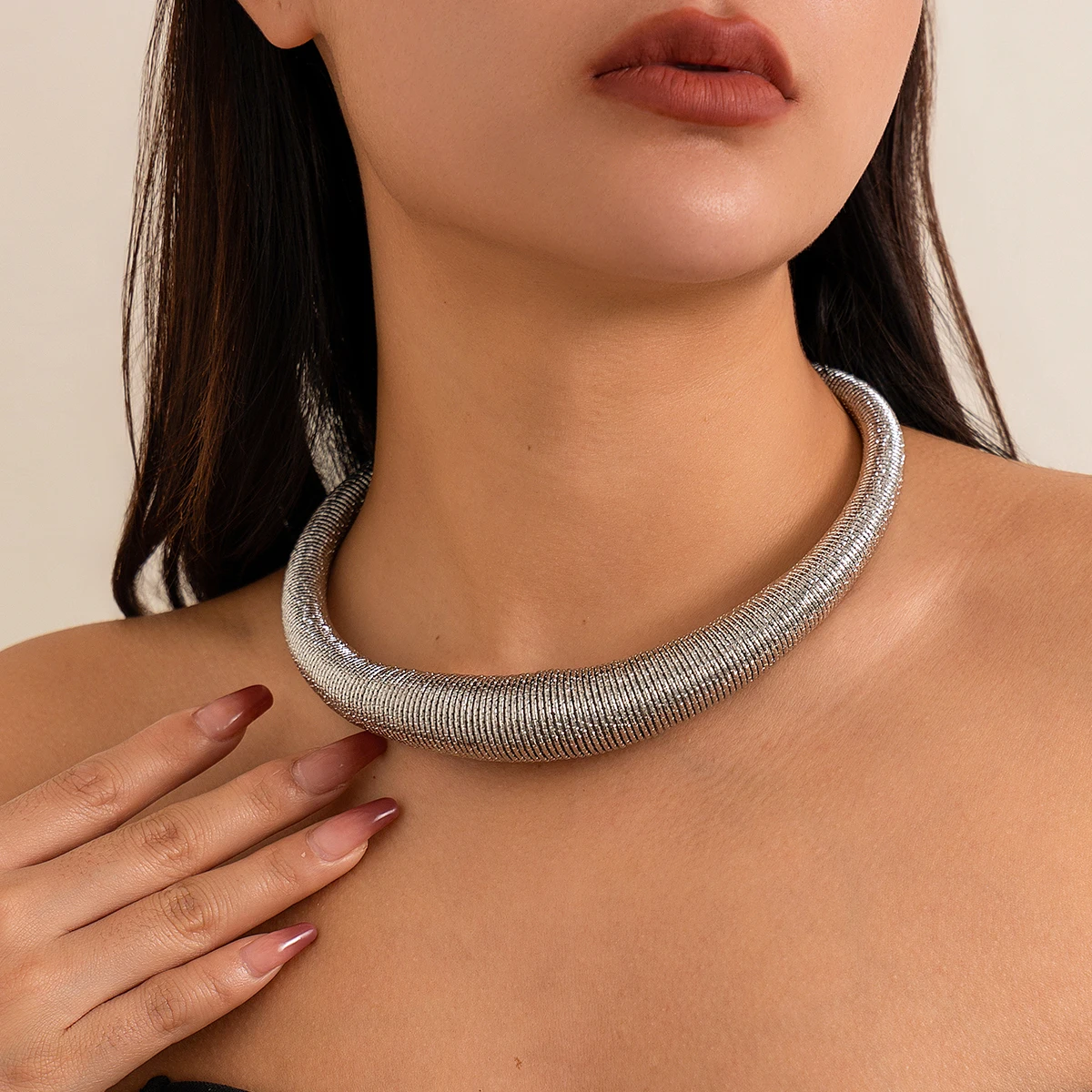 Metal Choker Necklace For Women