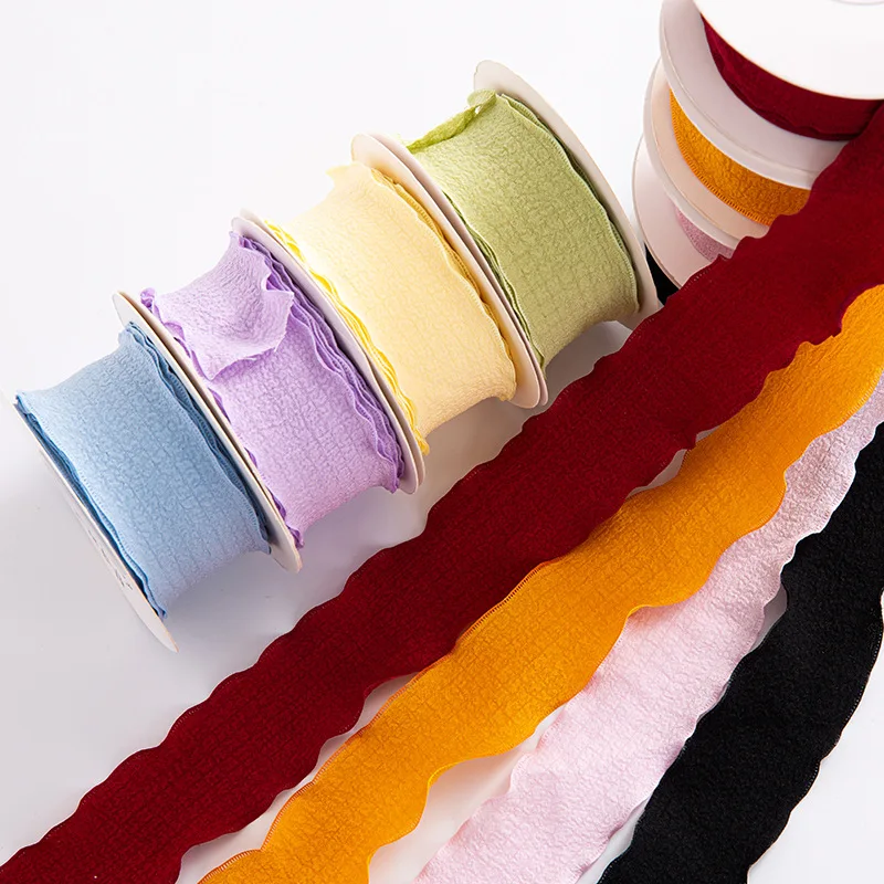 3 Rouleaux De Ruban D'Emballage Cadeau Avec Bord Doré, 10 Yards De Ruban Mousseline Organza Pour Décoration De Bouquet Et Paniers De Mariage Ruban De Satin (Rouge Gris Noir