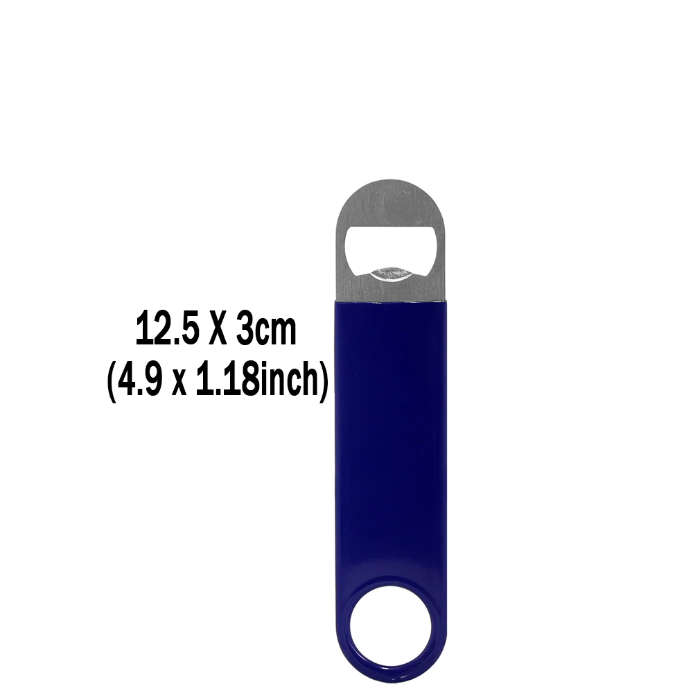 Premium Rubber-Coated Stainless Steel Bottle Opener, 7-Inch, Professional Speed Design