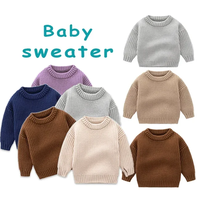 Kinder Baby Pullover gestrickt Herbst Winter