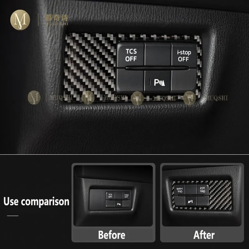 For Audi Q5 B8R 2021-2023 Car interior center console decoration PET carbon  fiber 5D bright black film anti scratch Film refit