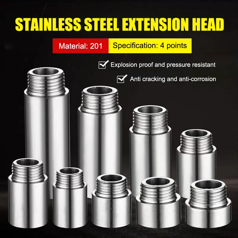 

10-60mm Shower Head Extension Pipe Stainless Steel Bathroom Shower Extension For Bathroom Hardware Accessories