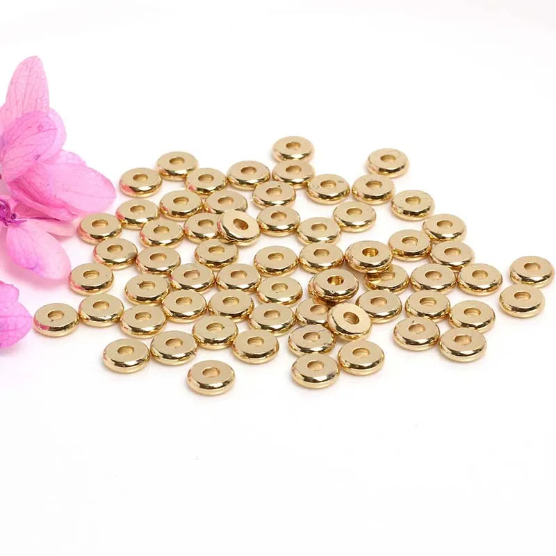 

18k Gold Plated Spacer Beads For Bracelet Making,Beads For Beading Jewelry Fittings,DIY Jewellery Making Supplies Wholesale