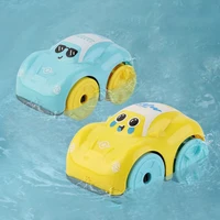 Children Bath Water Playing Toys ABS Clockwork Car Cartoon Vehicle Baby Bath Toy Kids Gift Amphibious Cars Bathroom Floating Toy 1
