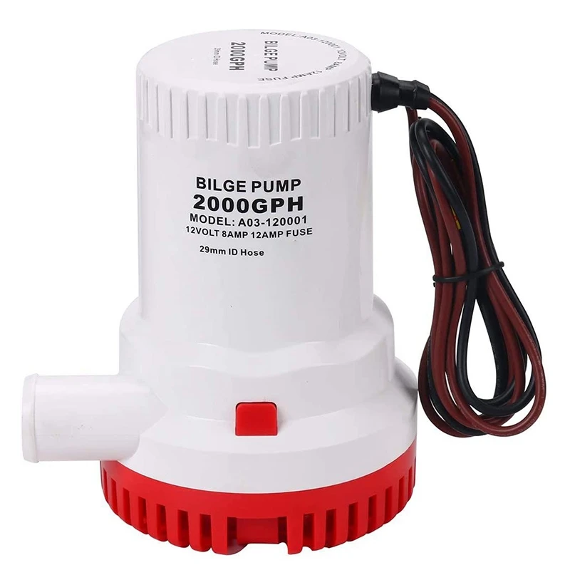 2000gph 12v Nonautomatic Corrosionresistant Antiairlock Protection