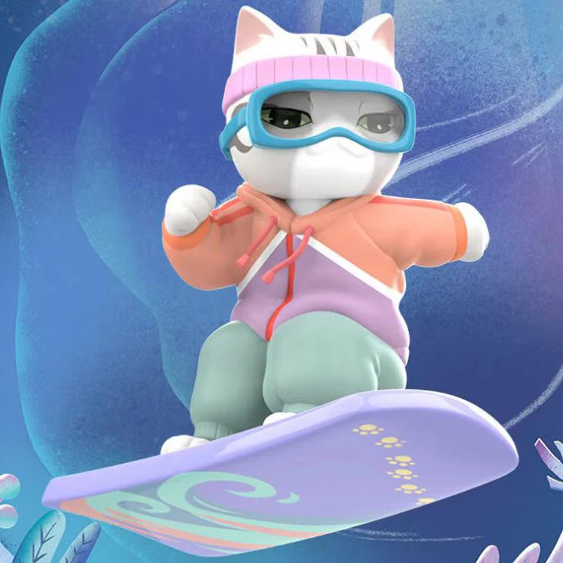 

Guanfu Cat Ice and Snow Sports Series глухая коробка Toys загадочная коробка Caixa Misteriosa, орнаменты каваи для девочек, подарок на день рождения