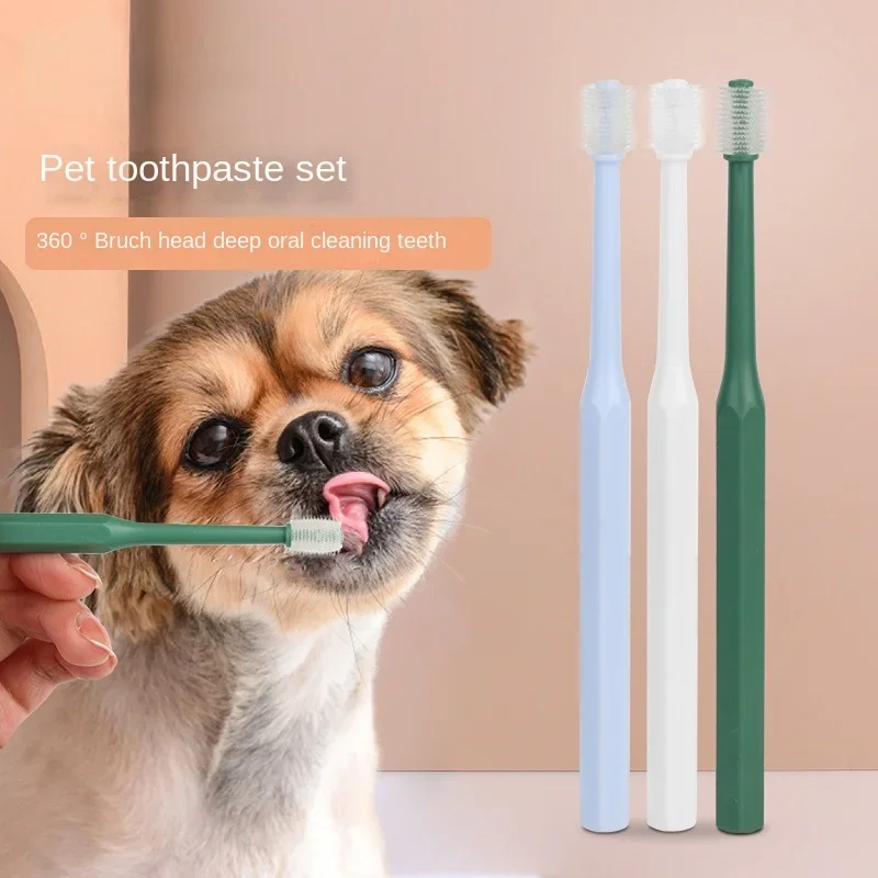 

Dog Fingerbrush Toothbrush Kit Ergonomic Design,Full Surround Bristles,Easy Teeth Cleaning,Dental Care,Puppies Teeth Clean, 1 PC
