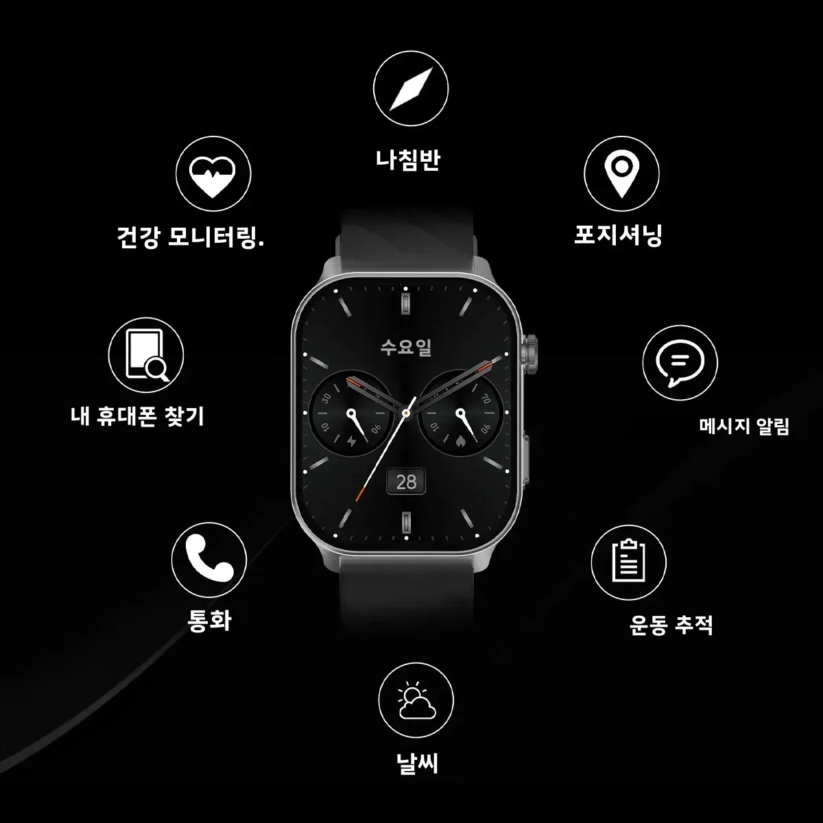 KPEP GPS ����Ʈ��ġ 2.01��ġ ȭ�� 1ATM ��� 100+ ������ ��� �ǰ� ����͸� ���� ��ȭ ��Ʈ�Ͻ� Ʈ��Ŀ (�������)