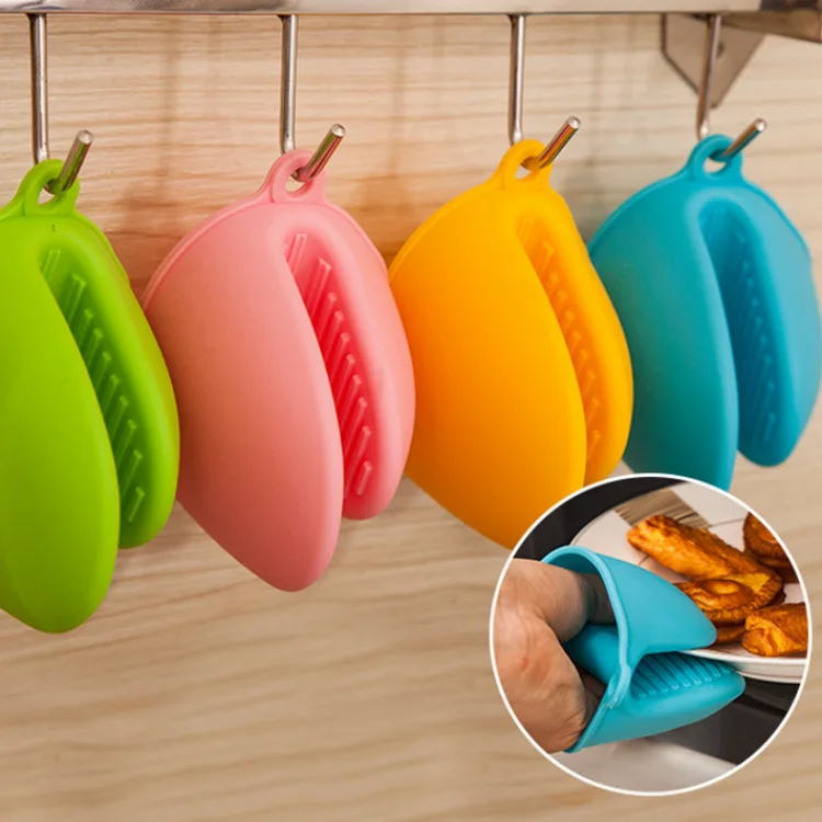 Oven Gloves 1pc Kitchen Baking silica gel heat insulation clip anti scalding non slip gloves household bowl oven microwave oven