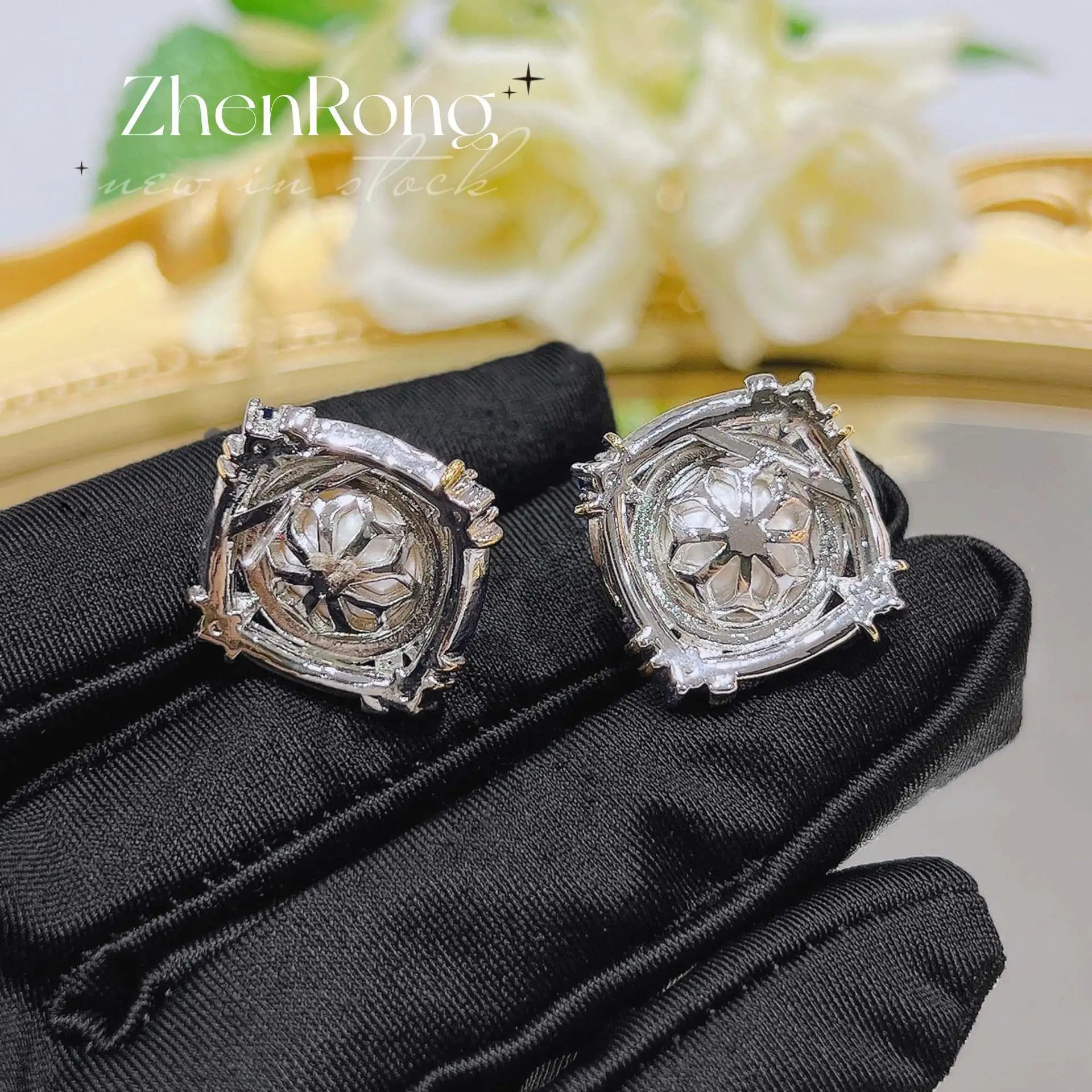 Vintage Simulated Pearl Stud Earrings For Girls Fresh Ear Piercing Women Accessories Daily Wear Delicate Jewelry