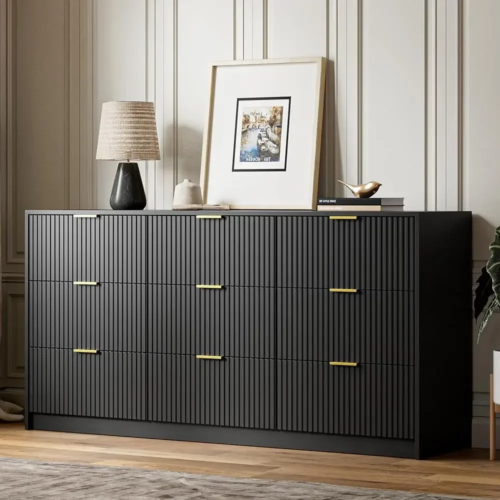 (9 Drawers)-Black
