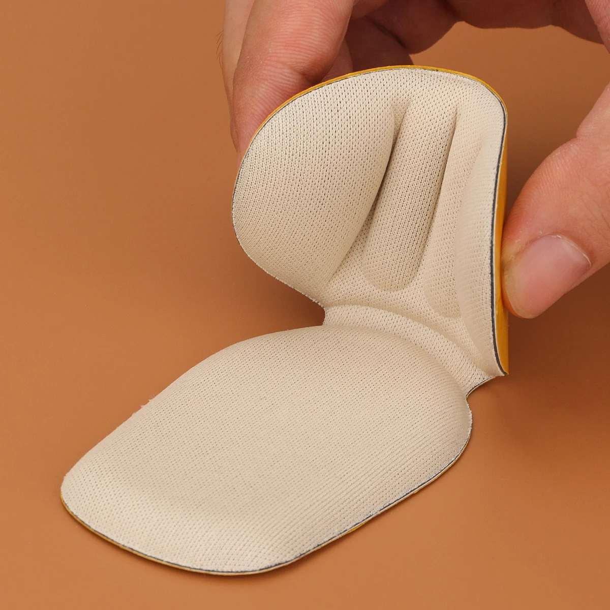Heel Care Stickers 3 pairs anti wear foam half size pad thickened apricot black