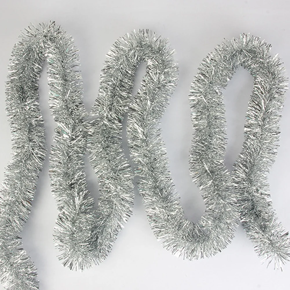5 Pz Ghirlanda Albero Orpelli Grossi Di Natale 2 M (6,5 Piedi) Nuovo