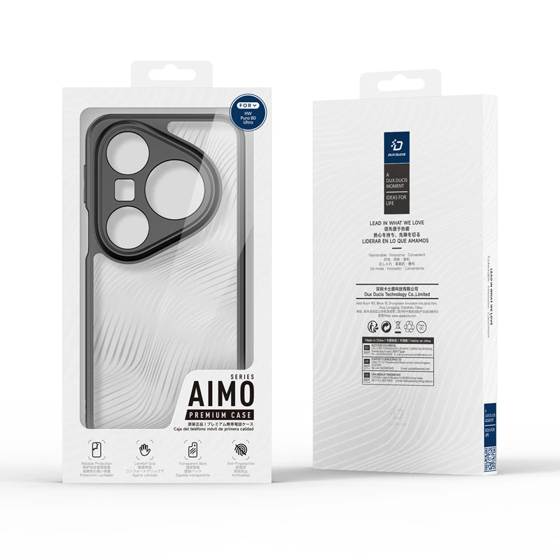 Huawei Pura 80 Ultra Case - DUX DUCIS Aimo Series Drop Proof Anti-Fingerprint Transparent Matte Phone Cover