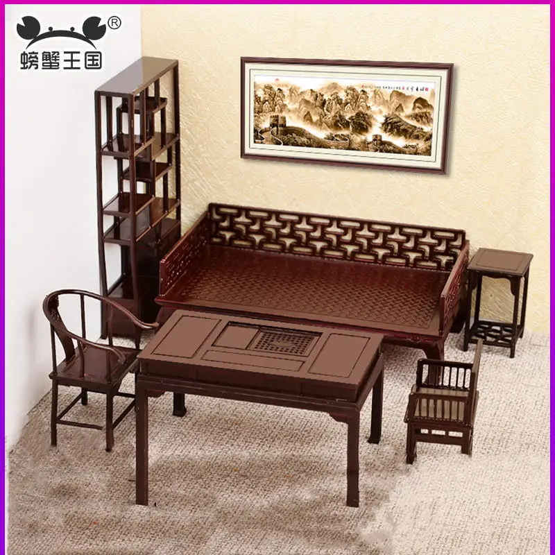 10-Piece 1:25 Scale White Miniature Chairs – Dollhouse Decor, 0.63” X 1.34” Each