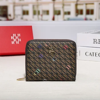 Fashionable Small Printed Pattern Ladies Clutch Wallet Exquisite Compact Coin Purse Stylish Handbag CILMI HARVILL CHHC