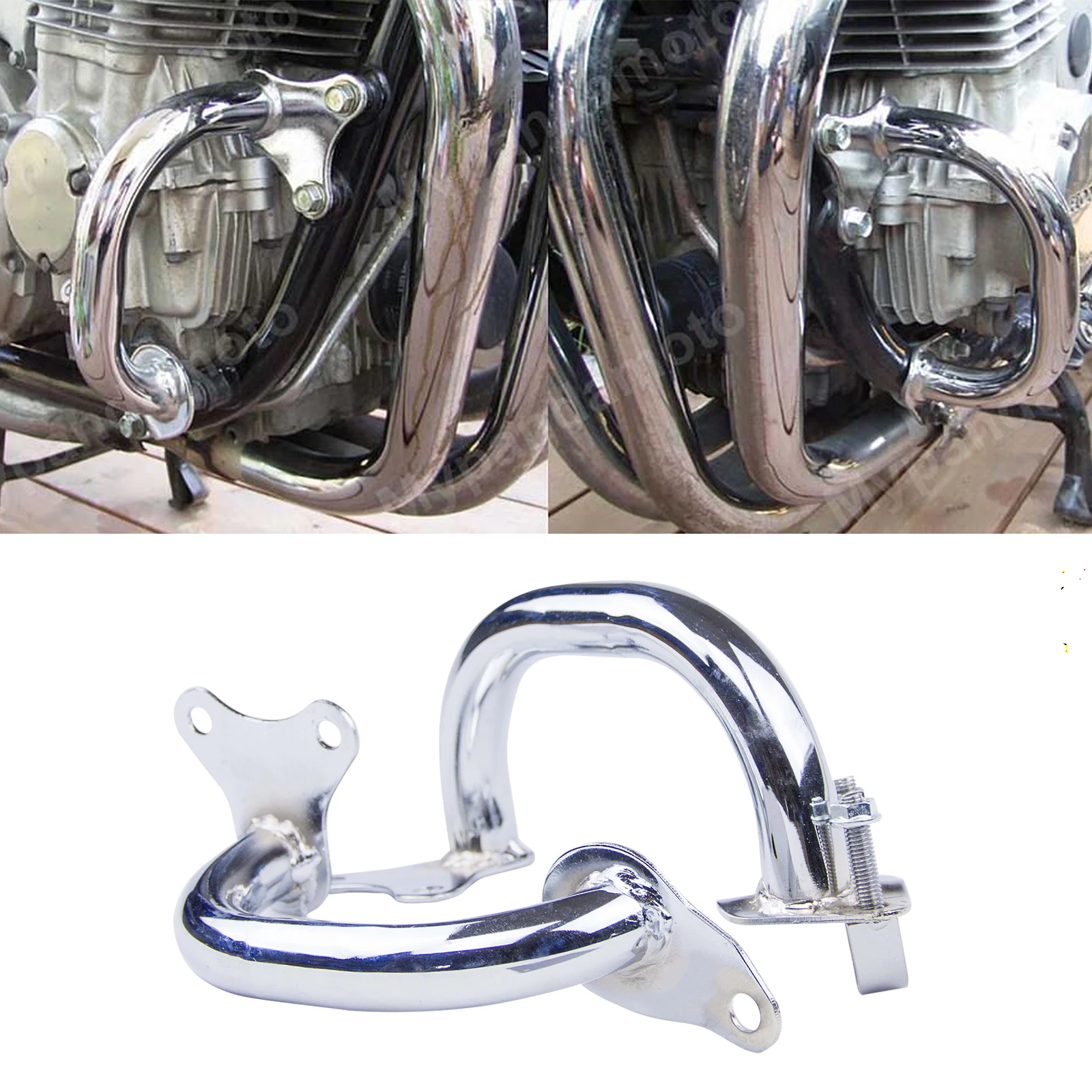 Chrome Motorcycle Crash Bars Engine Guard For Honda CB750 CB 750 RC42  Nighthawk