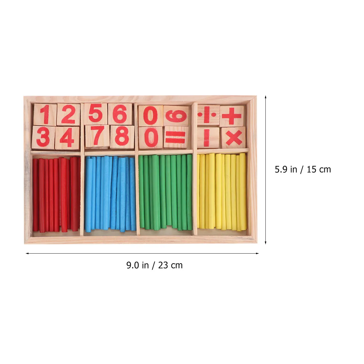 어린이 수학 학습 스틱 산술 스틱 고급 목재 소재 조기 교육 유치원 용 계산 막대