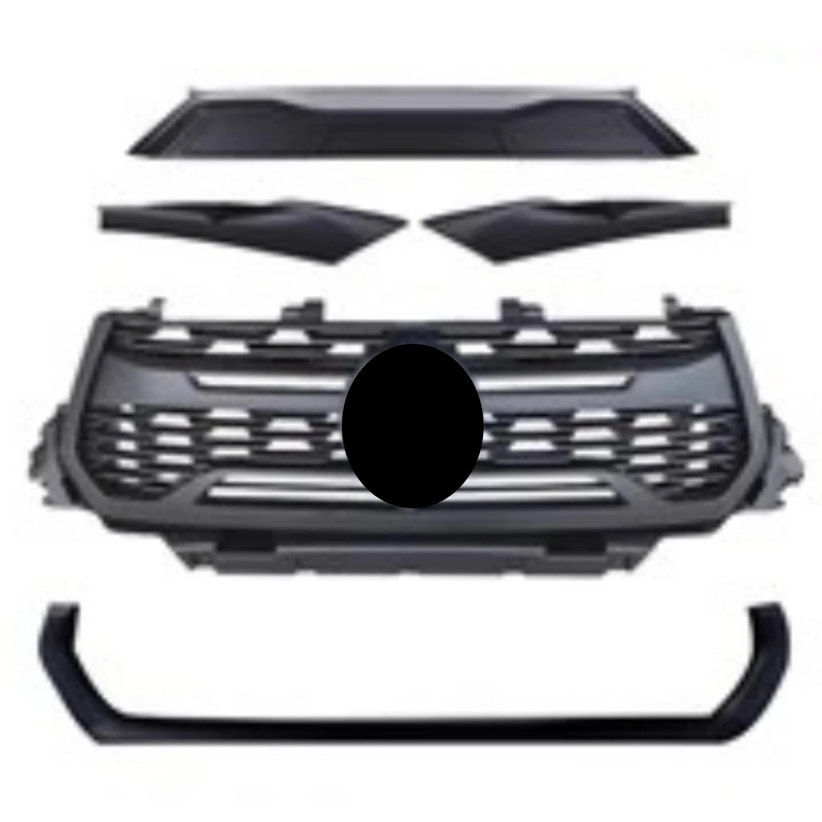 

Body Kit Front Radiator Grille for POER 2023 Convert New Style Net Mask Decorative Frame Car Accessories