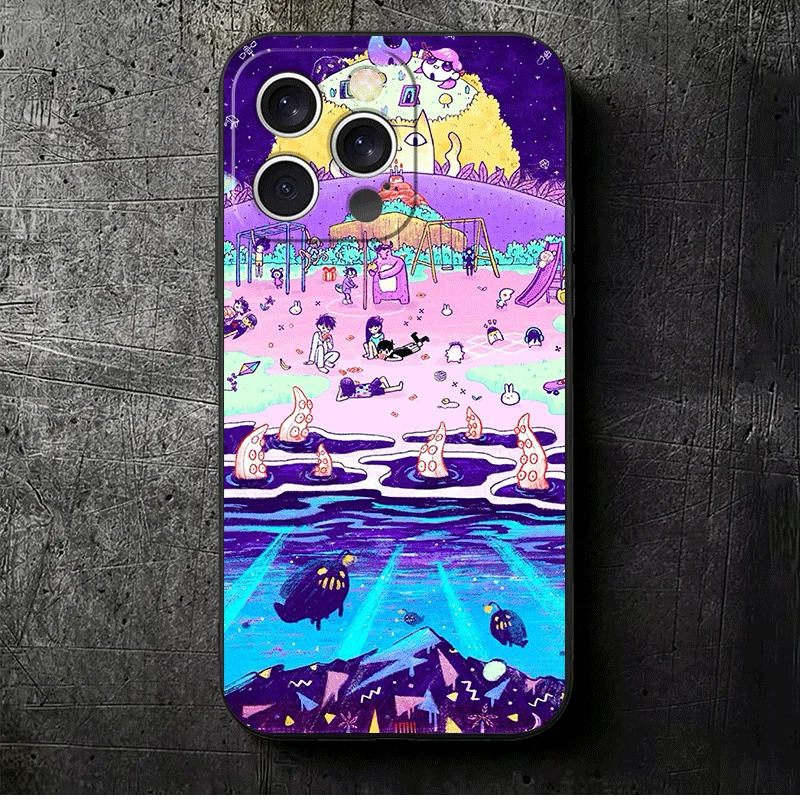 Cartoon Game Soft Phone Case with Black Cover Back Shell
