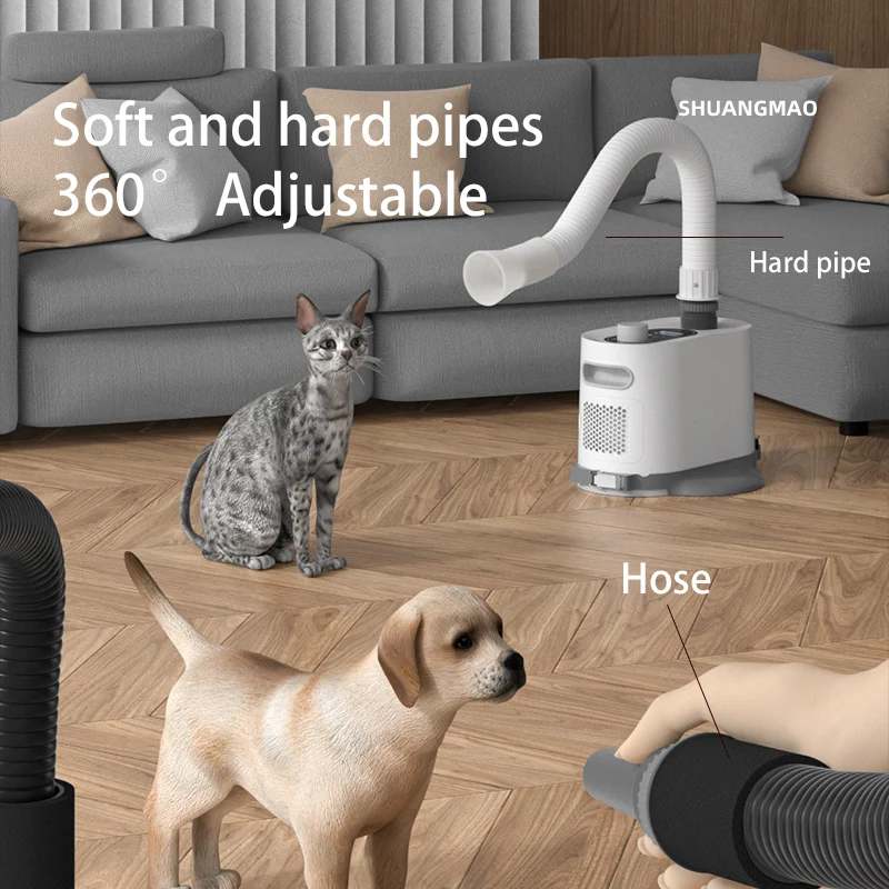 Dog Grooming Dryer 2000W Pet Hair Dryer Dog Cat Grooming Water Blower Warm Wind Adjustable Blow-dryer For Small Medium Large hair dryer pet hair dryer