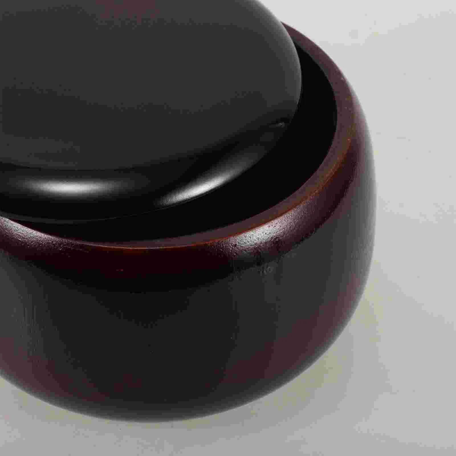 Spacious Capacity Go Chess Container Elegant Bamboo Chess Pieces Holder Board Game Storage Bowls Chinese Storage Container