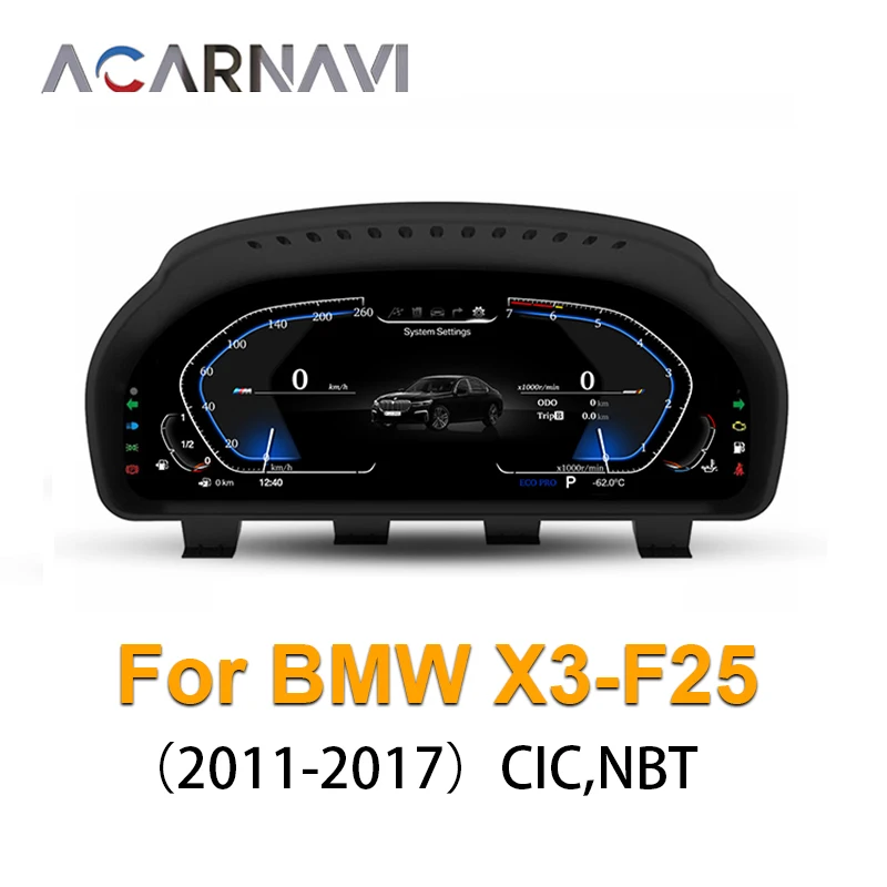

Для BMW X3 X4 F25 F26Digital Cluster Виртуальная кабина мультимедийный плеер CIC NBT 2011-2017 приборная панель измерительный экран