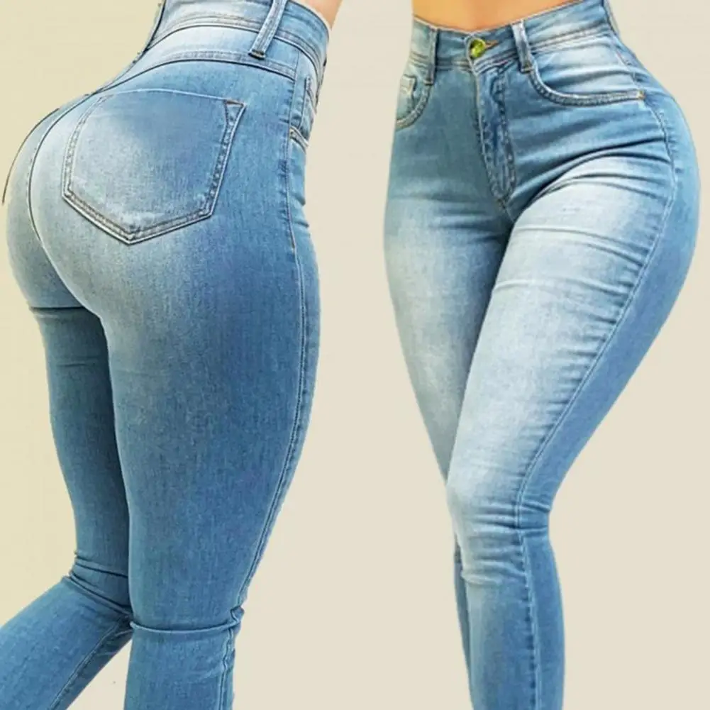 Jeans skinny extensibles pour femmes, pantalons en denim esthétiques vintage, bouton audio haut, fermeture à glissière, coupe couvertes, leggings décontractés, fjl