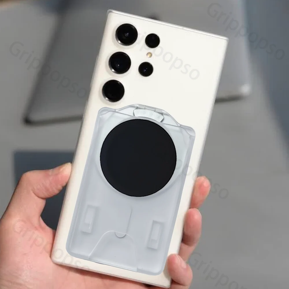 Enhanced Magnetic Wallet Phone Card Holder with Adjustable Stand