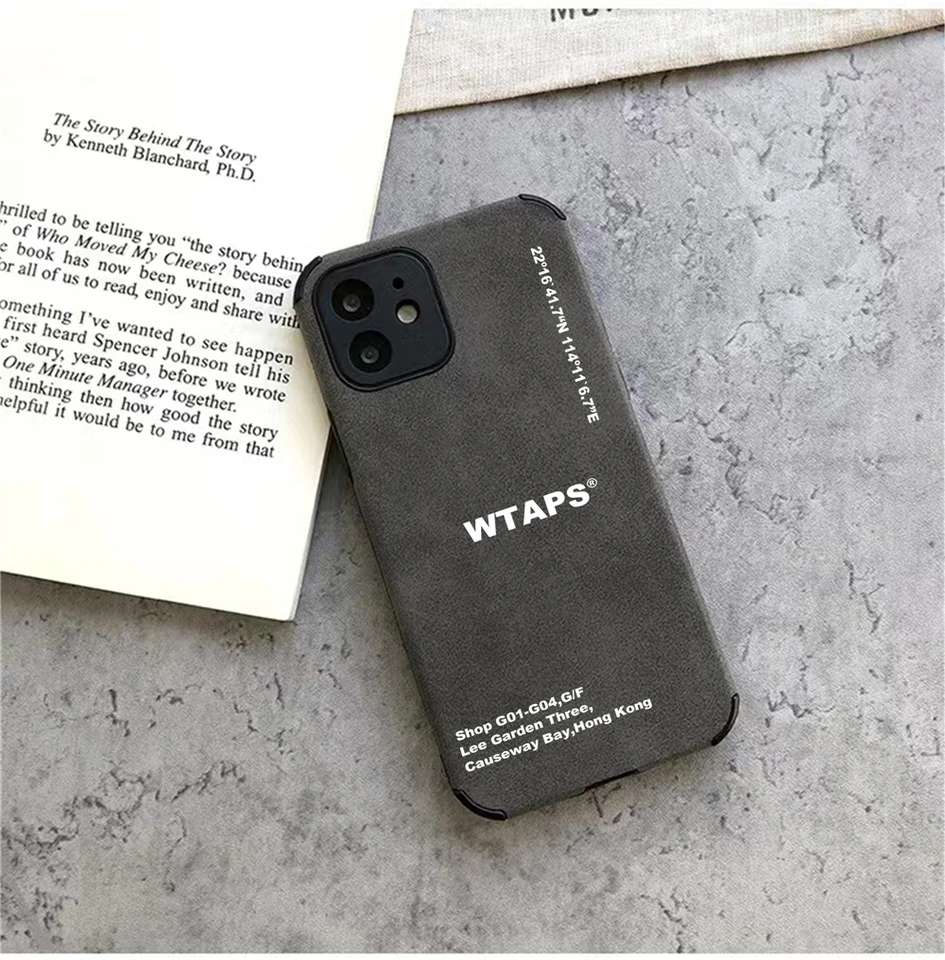 wtaps ファッションブランドシリコーンレザー電話ケース iphone